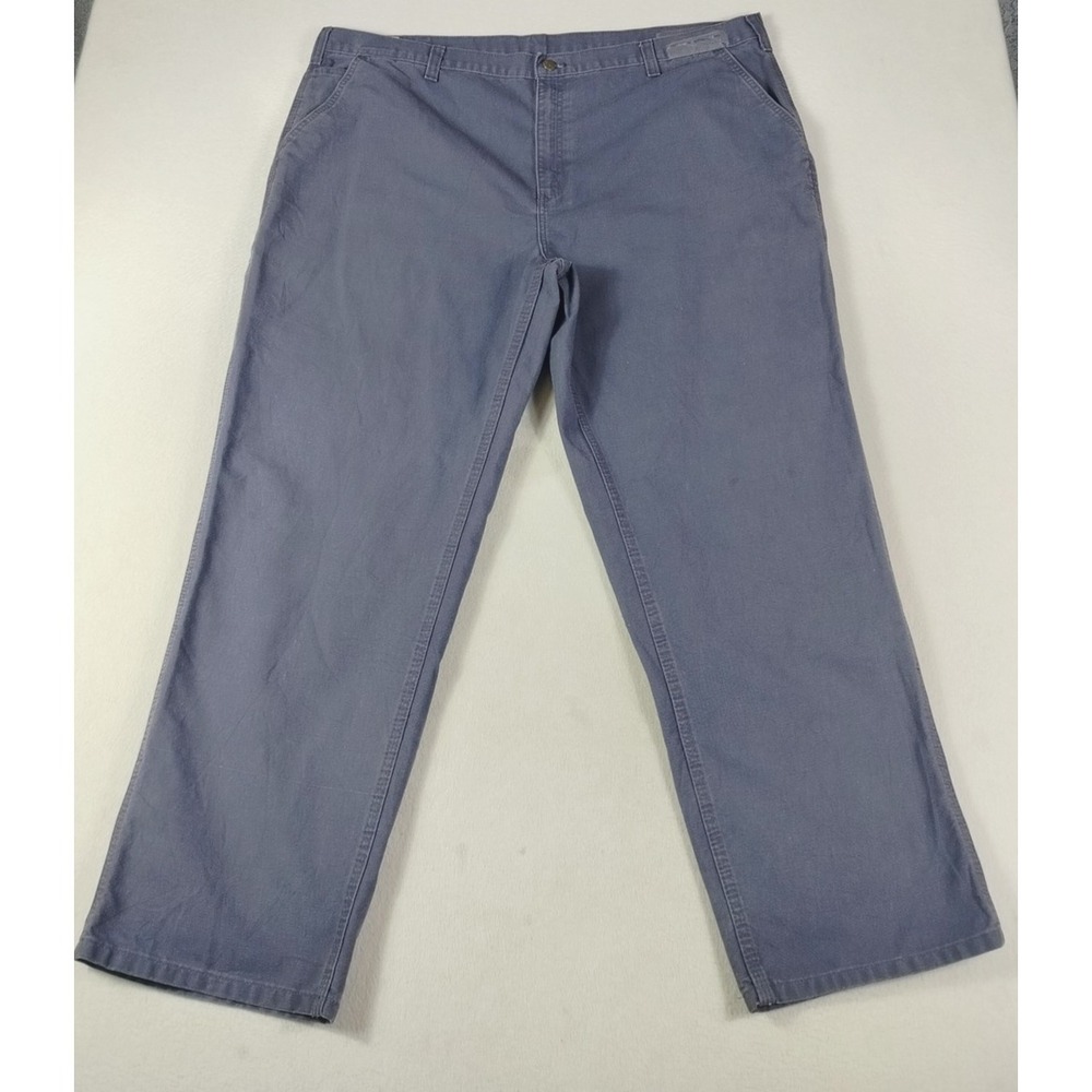 Carhartt Carpenter Pants Mens 46 Blue‎ Canvas Dungaree Loose Fit Workwear